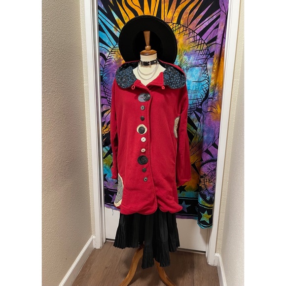 🌈 Amazing fleece patchwork art jacket - Picture 11 of 13